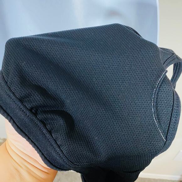 Athleta Energize Mesh Layer Tank Built In Bra Criss Cross Back Strap Black Sz S* - Picture 12 of 13